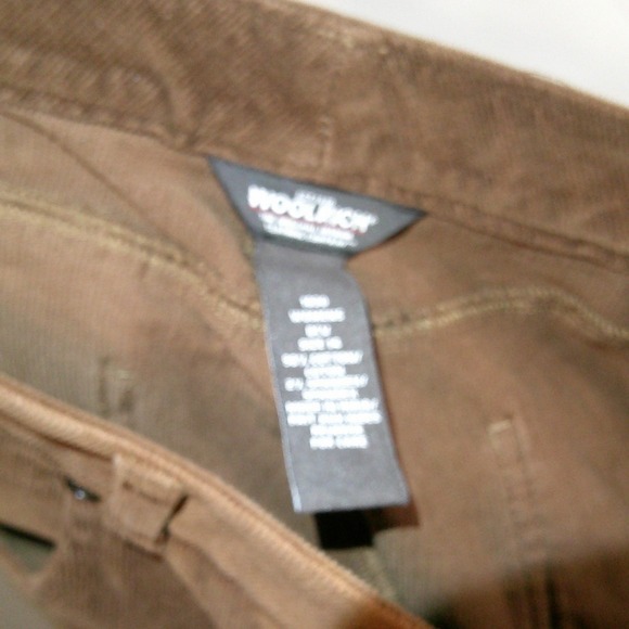 Vintage Y2K Woolrich Corduroy Pants Brown High Waist Straight Leg Career 14 - Picture 3 of 3